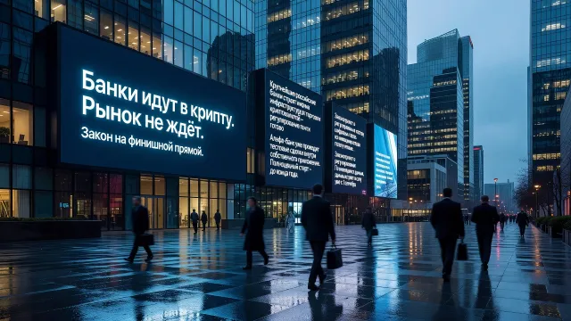 Банки идут в крипту. Рынок не ждёт